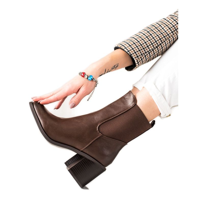 Laura Mode Eleganta stövlar brun