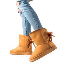 TRENDI Mukluki Med En Rosett gul