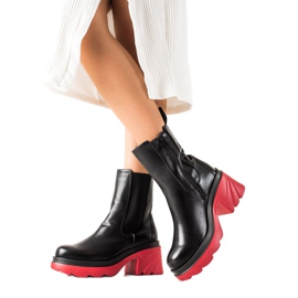 Seastar Stövlar Med Färgglad Plattform svart