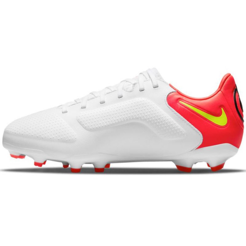 Nike Legend 9 Pro Fg Jr DA1335 176 fotbollsskor vit röd vit