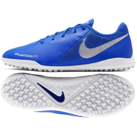 Nike Phantom Vsn Academy Tf M AO3223-410 fotbollsskor blå