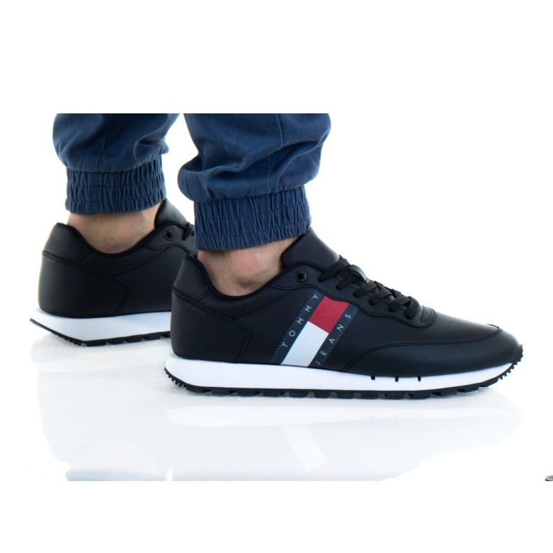 Tommy Hilfiger Tommy Jeans Läder Bds M EMOEM00898 skor vit svart röd