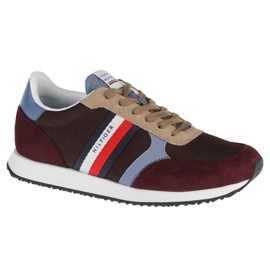 Tommy Hilfiger Runner Lo Color Mix skor FM0FM03815-GR8 brun