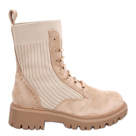Arbetare med strumpa ovandel Rio Khaki beige kaki