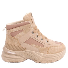 Diana Camel high-top sneakers beige