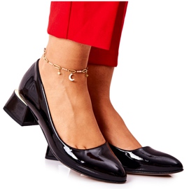 Lewski Shoes Lackade Läder Pumps Lewski 3118 Svart