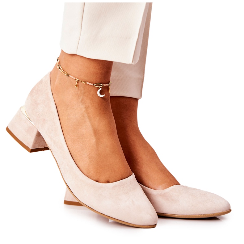 Lewski Shoes Mocka Pumps Lewski 3118 Beige