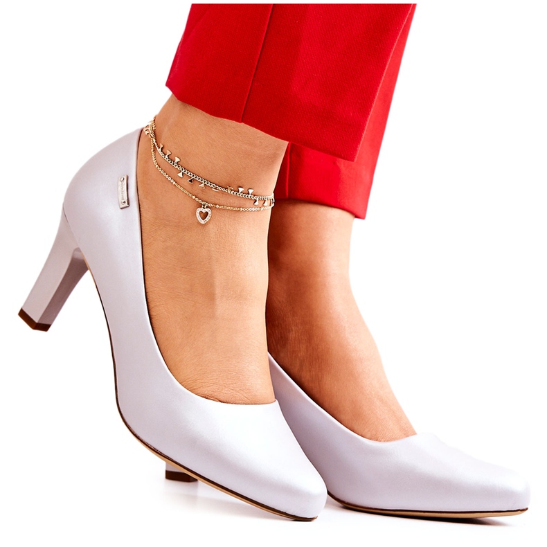 Dampumps Sergio Leone Silver Pearl Orsola silver-