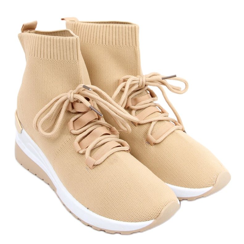 Katrin Khaki Sock Sneakers beige