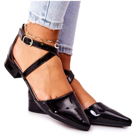 WS1 Patentsvart Giovanna Low Heels Pumps