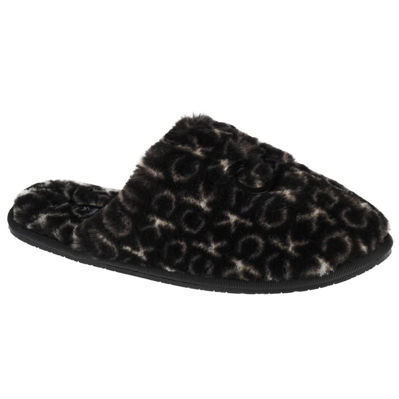 Calvin Klein Slipper Mule Fur Mono tofflor HW0HW00536-0GK svart