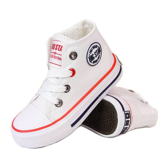 Sneakers med dragkedja Big Star Jr HH374083 vita
