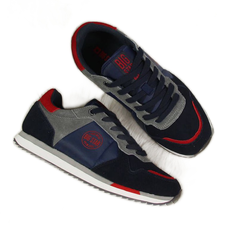 Big Star W GG274A055 marinblå sneakers svart röd grå