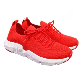 Big Star W DD274580 röda sneakers vit