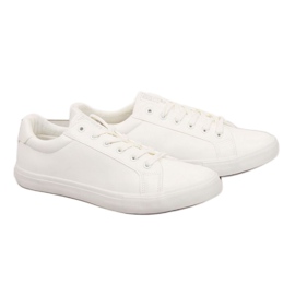 Low-top eko läder Big Star M II174028 vita sneakers
