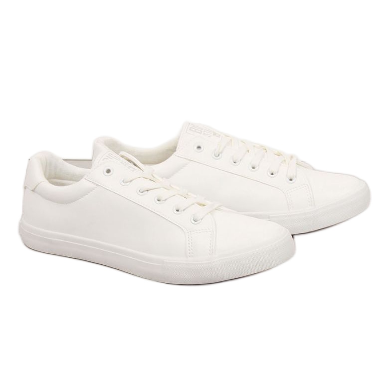 Low-top eko läder Big Star M II174028 vita sneakers