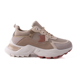 Sweet Shoes Trendiga sneakers beige svart