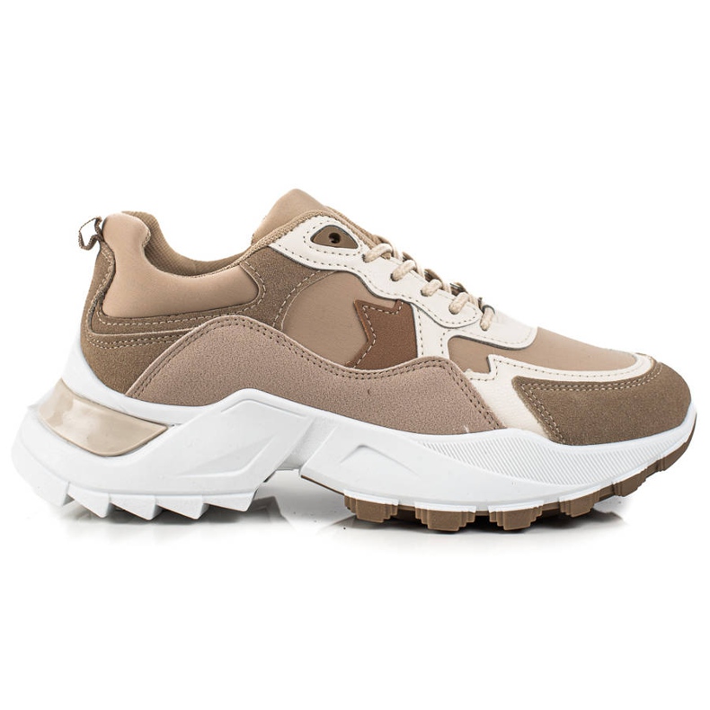 Sweet Shoes Trendiga sneakers beige brun