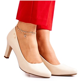 Dampumps Sergio Leone Beige Matte Orsola