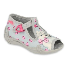 Befado barnskor 213P131 rosa grå