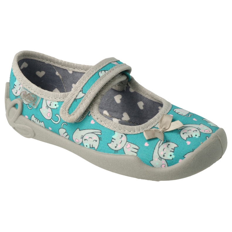 Befado barnskor 114X453 grå grön