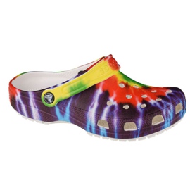 Crocs Classic Tie-Dye Graphic Clog W 205453-90H röd