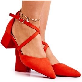 WS1 Pumpar På En Stång Med Spitz Orange Jodie röd