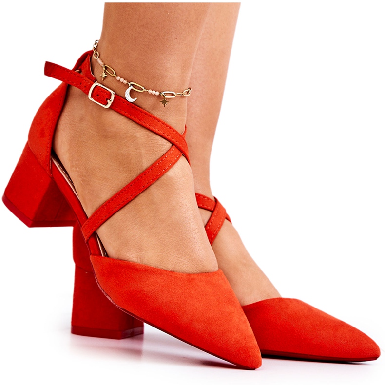 WS1 Pumpar På En Stång Med Spitz Orange Jodie röd