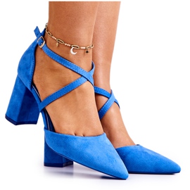 PS1 Kvinnors Pumps På En Klack I Spitz Blue Future blå