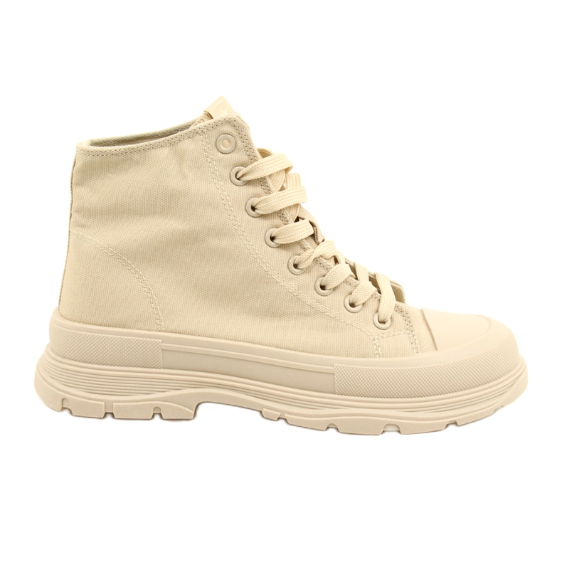 News Höga beige sneakers på plattformen 21SP02-1050