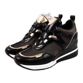 Wedge sneakers Vinceza JAN63 svarta