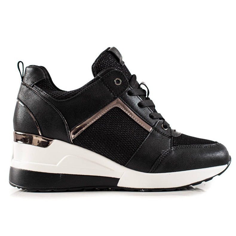 TRENDI Light Wedge Sneakers svart