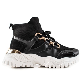 TRENDI Mode sneakers svart