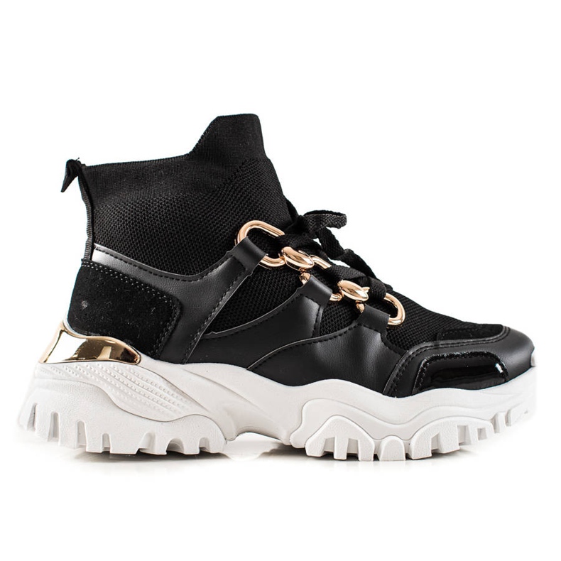 TRENDI Mode sneakers svart