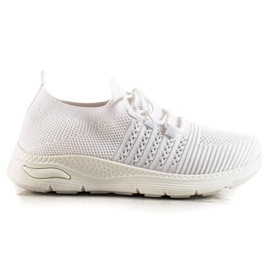 TRENDI Slip-on sportskor vit