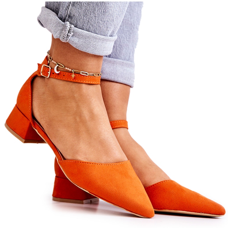 WS1 Mocka Pumps I Spitz Orange Calliope