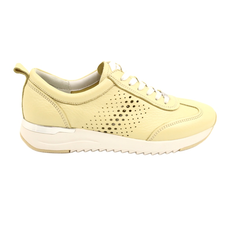 Caprice genombrutna läderskor dam 23500-28 655 gul