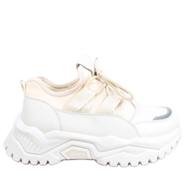 Aston beige träningsskor vit