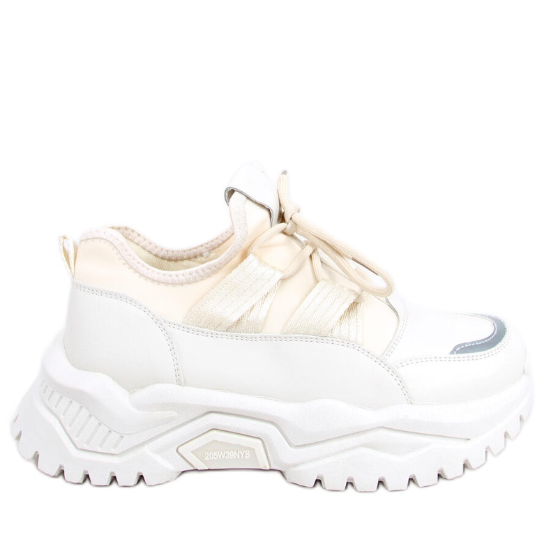 Aston beige träningsskor vit