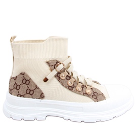 Reta Beige ankelstrumpa sneakers brun