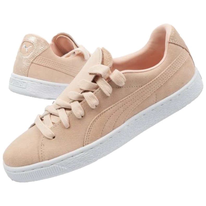 Puma mocka crush frostade skor 370194 01 rosa