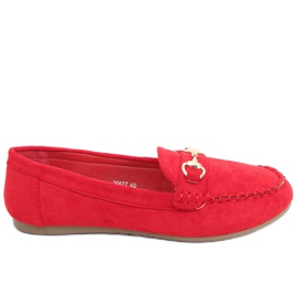 Hesso Red dam loafers röd