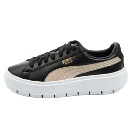 Puma Mocka Platform Trace W 367728 01 svart gyllene