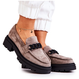 PL5 Loafers Mocka Loafers La.Fi Grå Sapphira beige