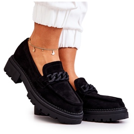 PL5 Mocka Loafers La.Fi Black Sapphira svart