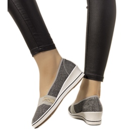 Grå wedge trainers från Burris