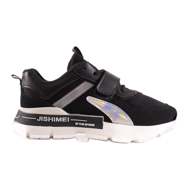 TRENDI Sportssneakers med kardborreband svart