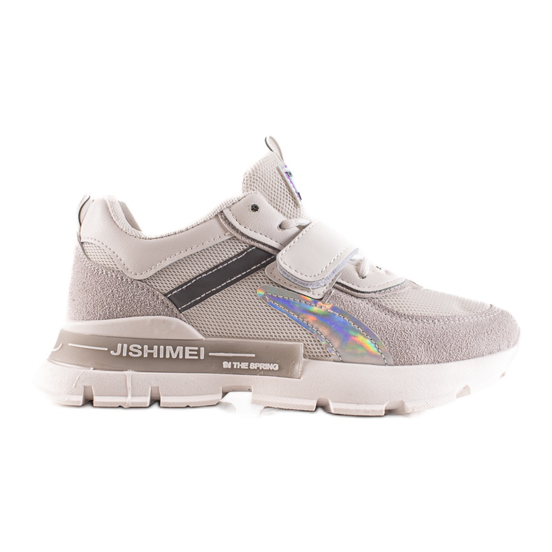 TRENDI Sportssneakers med kardborreband grå