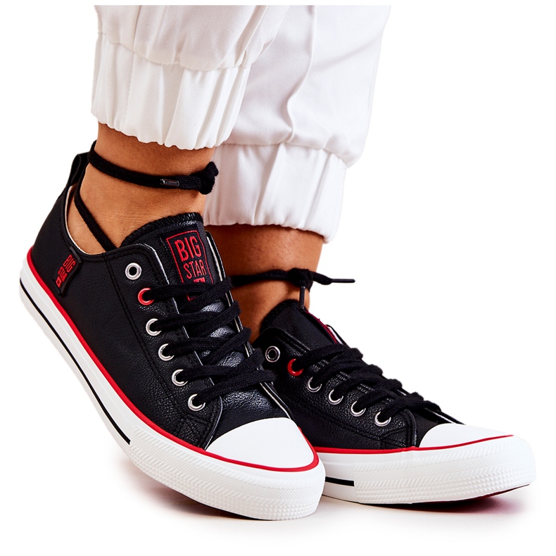 Läder Sneakers Big Star JJ274129 Svart