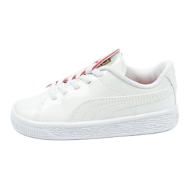 Puma Basket Crush Patent Baby Jr 369675 01 vit blå
